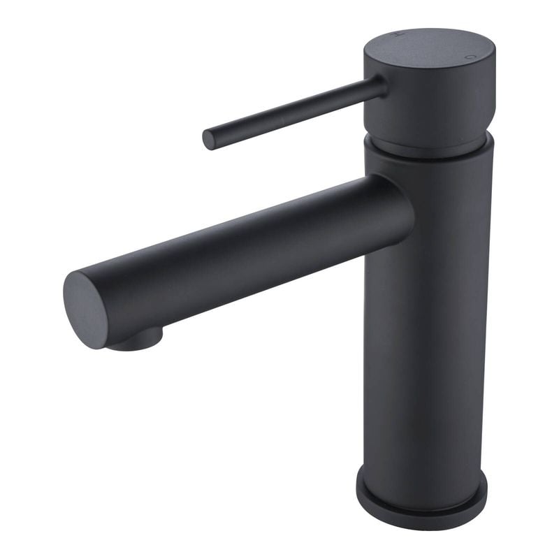 Mondella Resonance 35mm Matte Black Pin Lever Basin Mixer WELS 4 Star 7.5L/min