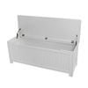 Levede  Toy Box Levede White Toy Box Storage Cabinet with Kid Safe Closure Lid in White