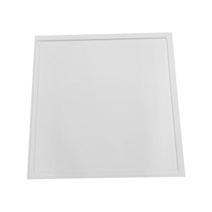 Wet Area Solutions Custom Up To 1000 x 1000mm White Round Outlet Solid Surface Shower Base