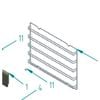 Oven Shelf Wire Rack Side Support 350MM x 270MM - EA2632002000000, suits Ilve