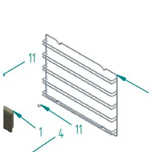 Oven Shelf Wire Rack Side Support 350MM x 270MM - EA2632002000000, suits Ilve