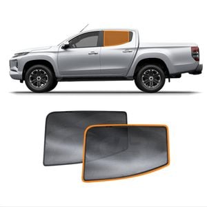 Rear Window Sun Shade for Mitsubishi Triton MQ MR Double Cab 2015-2024 Sun Blind Mesh