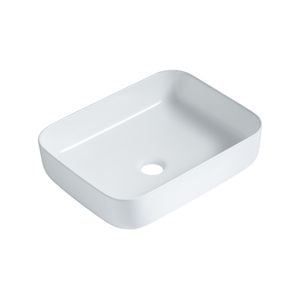 Mondella Gloss White Concerto Rectangular Above Counter Basin