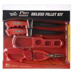 Jarvis Walker Deluxe Filleting Tool Kit-2 x Knives|Scaler|Pliers and Sharpener