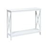 Costway 2-tier Console Table Hallway, White