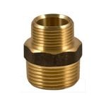 Brasshards 25 x 20mm Brass Threaded Hex Reducing Nipple