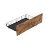 Levede Metal Wooden Storage Drawers X4 Double Size