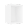 Lugna 768 x 600 x 580mm White Cabinet Shell - White 600mm