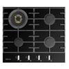 Parmco 600mm 4 Burner Gas Black Glass Hob