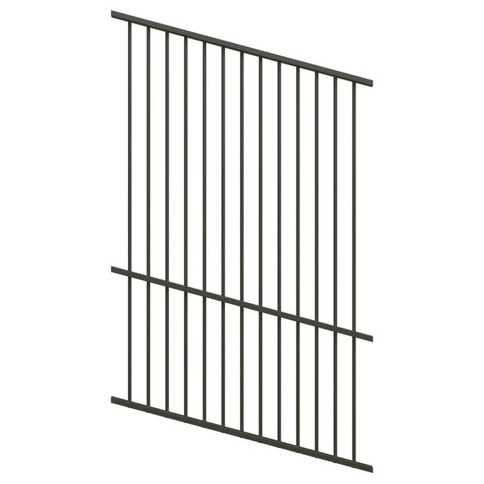 ProtectorAl 350 - 1200 x 1800mm Woodland Grey Raked Up to 15º Flat Top Pool Fence Panel