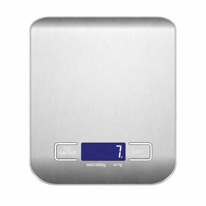 Salesbay Kitchen Scale Cooking Lcd Digital 5kg/1g Stainless Steel Food Weight