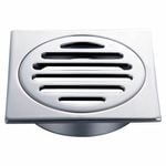 Kinetic 80mm Chrome Plated Square Floor Grate