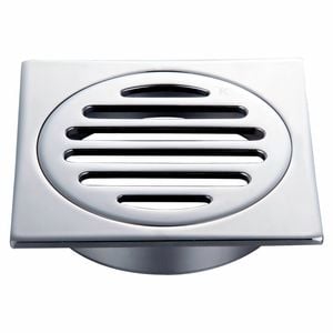 Kinetic 80mm Chrome Plated Square Floor Grate