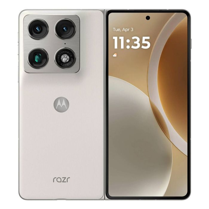 Motorola Razr Fold 5G (Dual Sim, 256GB/12GB, 8.1'') - White, network Unbranded, 256GB, 12GB RAM
