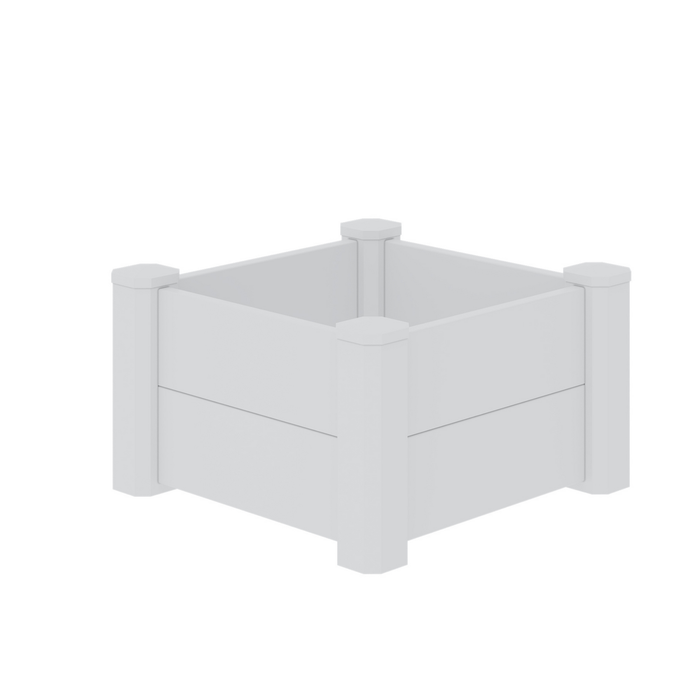Rapid 600 x 600 x 338mm PVC White Raised Garden Bed