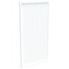 ProtectorAl 300-1000W X 1001-2000H Pearl White Aluminium Welded Louver Panel Vertical 5mm overlap
