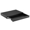 Desky Ultra Slim Under Desk Drawer - No Gap / Black