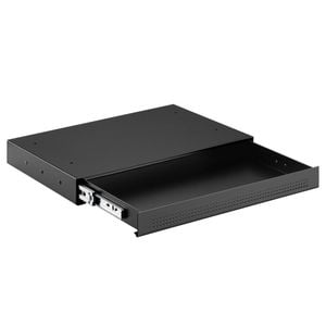Desky Ultra Slim Under Desk Drawer - No Gap / Black