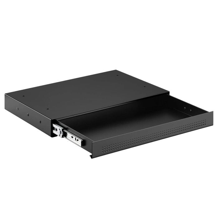 Desky Ultra Slim Under Desk Drawer - No Gap / Black