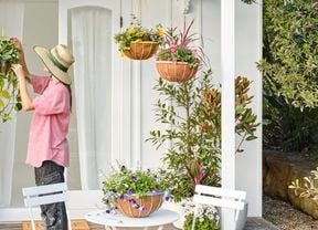 Header image of lady gardening in front yard
