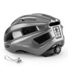 NNEOBA Bicycle Helmet with USB Rechargeable Rear Light Titanium
