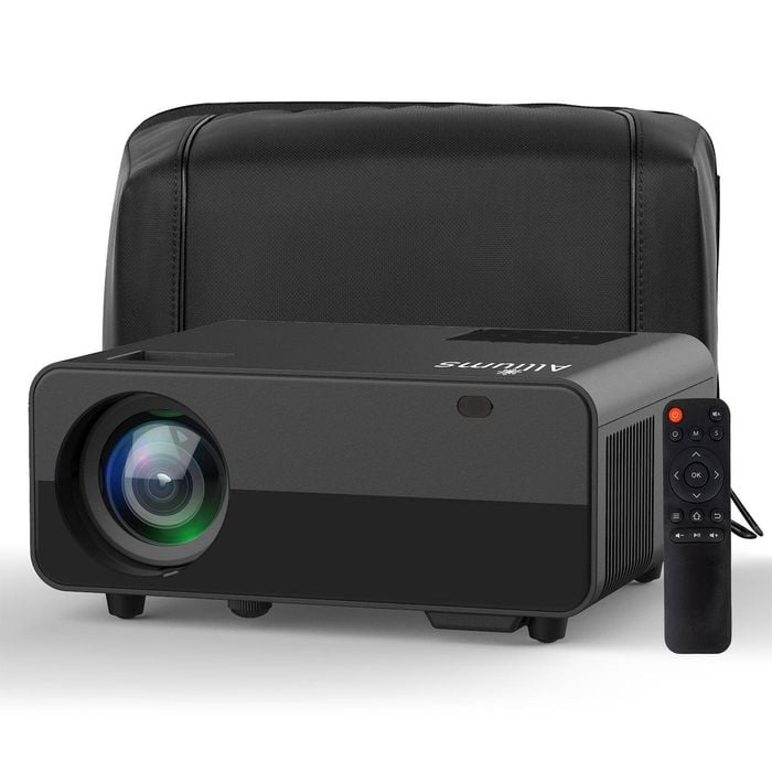 ALLIUMS Portable Projector 1080p Full HD, 5.2BT, 10W Hi-Fi Speaker (Black)