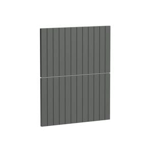 Kaboodle 600mm Grey Fig V-Groove 2 Drawer Panels