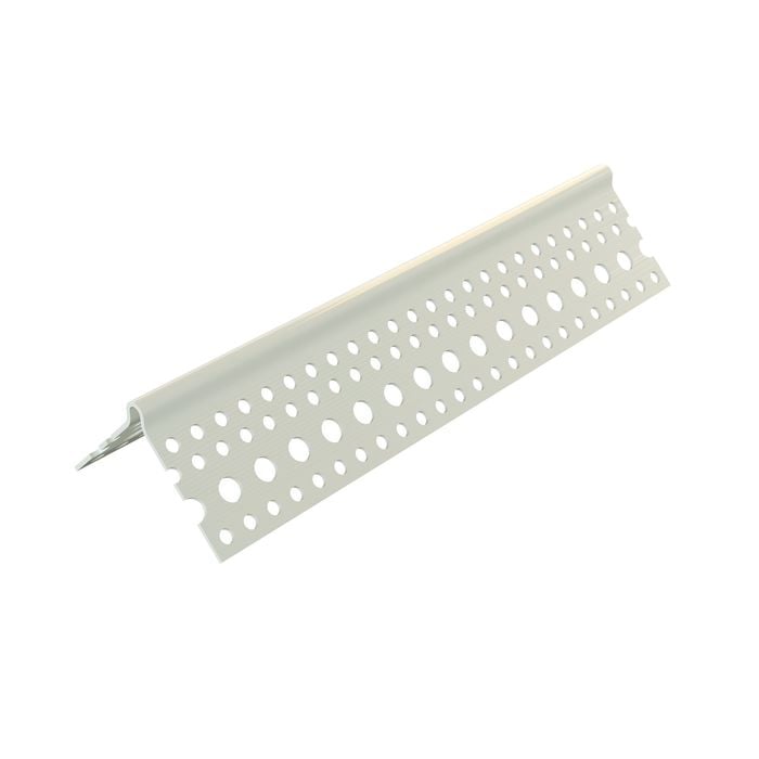 Siniat 30 x 2400mm 90° PVC External Angle Plaster Trim - 30 x 2400