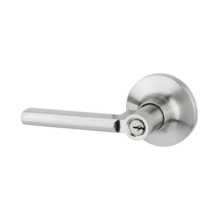 Sylvan Satin Nickel Plate Austin Entrance Lever Set