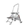 Little Giant Safety Step 2 With Bar 150kg Aluminium Single Side Stepladder