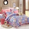 Luxor Single Cotton Flora Blue Design Quilt Cover Set