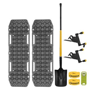 Bunker Indust Recovery Tracks Board Grey + Square Shovel + Side Mounting Kit