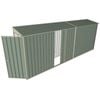 Build-a-Shed 0.8 x 5.2 x 2m Single Hinged Door Skillion Shed with Single Sliding Side Door - Green