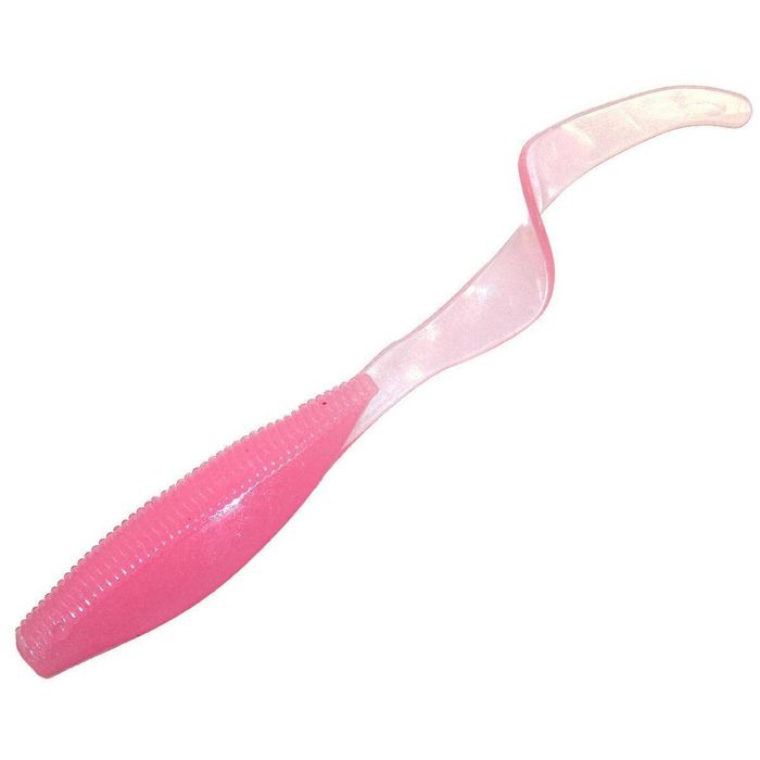 ZMan StreakZ Curly TailZ 5" Soft Plastic Fishing Lure Pink Glow