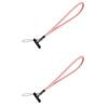 2PK EFM Ibiza Hands-Free Universal Mobile Phone Wristlet Strap Holder Pink