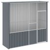 vidaXL Bird Cage Bird House Aviary Budgie Cage Anthracite Galvanised Steel
