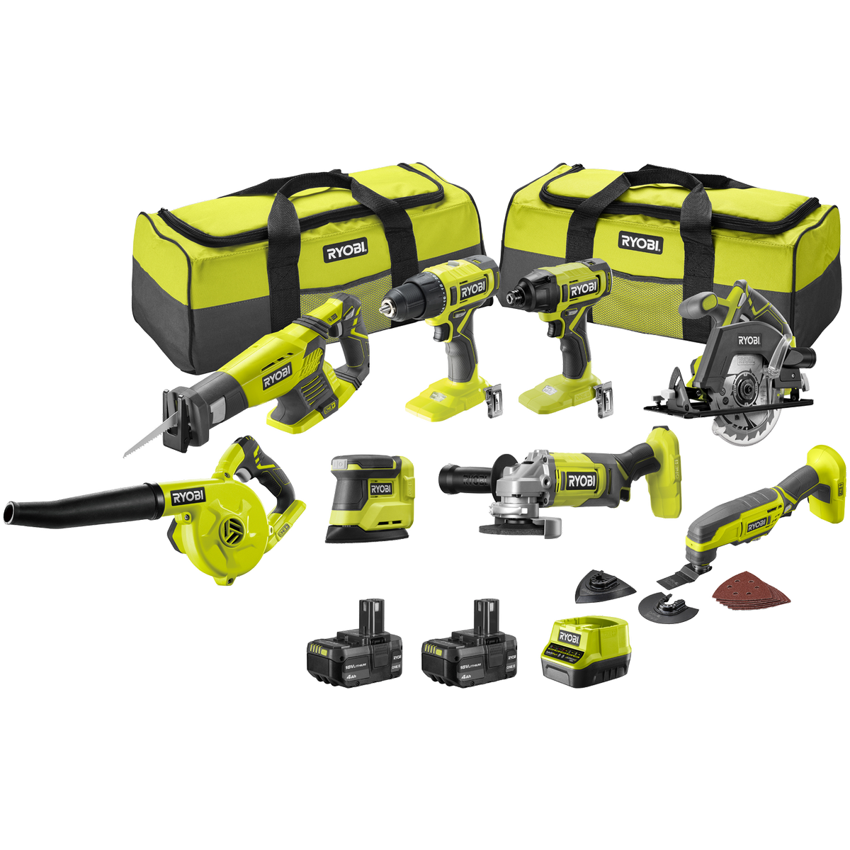 Ryobi 9pc combo kit sale