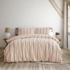Ardor Boudoir Lisbon Seersucker Queen Bed Quilt Cover Set - Shell