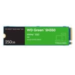 Western Digital WD Green SN350 250GB M.2 NVMe SSD PCIe 3.0x4 2400MB/s 1500MB/s R/W 300K/300K IOPS 40TBW 1M Hrs MTTF 3Y WTY (WDS2