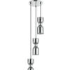 CLA Lighting Clessidra Multiple Round Base Pendant Light Smokey Black