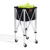 VEVOR  Foldable Tennis Ball Hopper Black Holds 180 Tennis Balls for Tennis Player