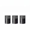 Rogue Glass Unaflame Candle 3pcs Set - Black 8x8x10cm