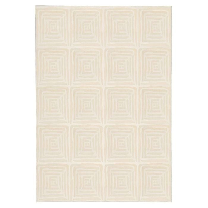 Loopsie-330cm X 240cm-adrar Textured Abstract Neutral Washable Rug