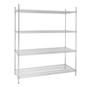 Vogue 4 Tier Wire Shelving Kit 1525x610mm - U258