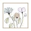 Artey | Spindle Blossoms VIII - Framed Canvas - Natural Frame - 140 x 140cm