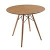 Sk Designer Living | Replica Eames Round Wood Dining Table | 80cm - Natural
