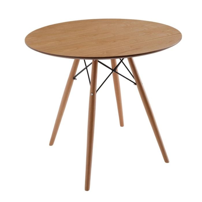 Sk Designer Living | Replica Eames Round Wood Dining Table | 80cm - Natural