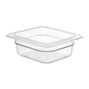Cambro Gastronorm Food Pan Polycarbonate Clear 1/6 Size 65mm Commercial Kitchen Catering