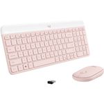Logitech MK470 Keyboard & Mouse - USB Wireless RF 2.40 GHz Keyboard - Keyboard/Keypad Color: Rose - USB Wireless RF Mouse - Opti