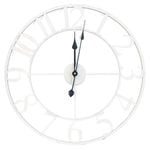 Tempus 60cm Metal Wall Clock - Classic White
